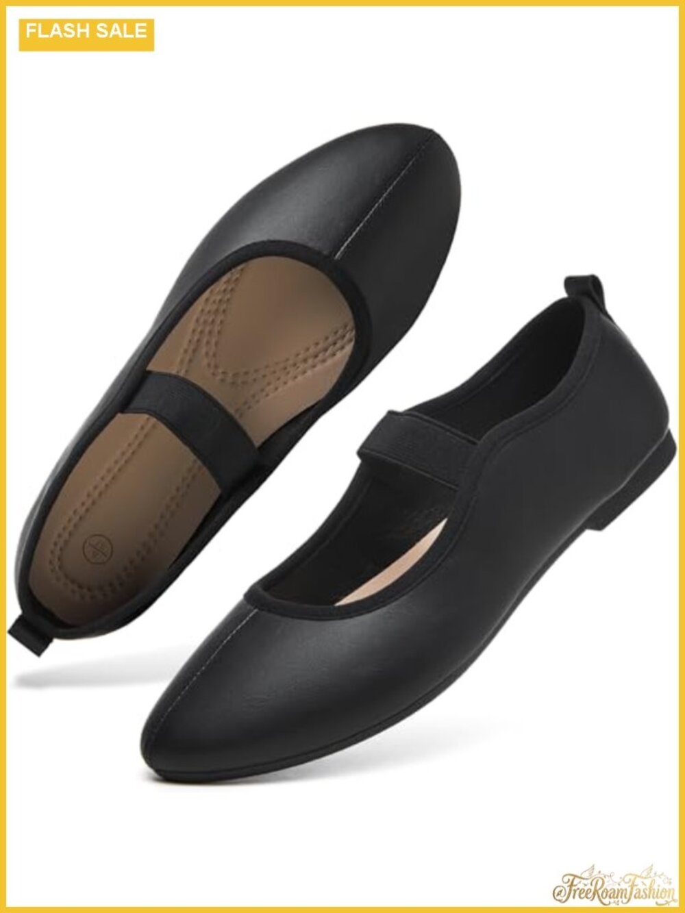 Women's Mary Janes Ballet Dress Flats Faux Leather Round Toe Slip On Shoes